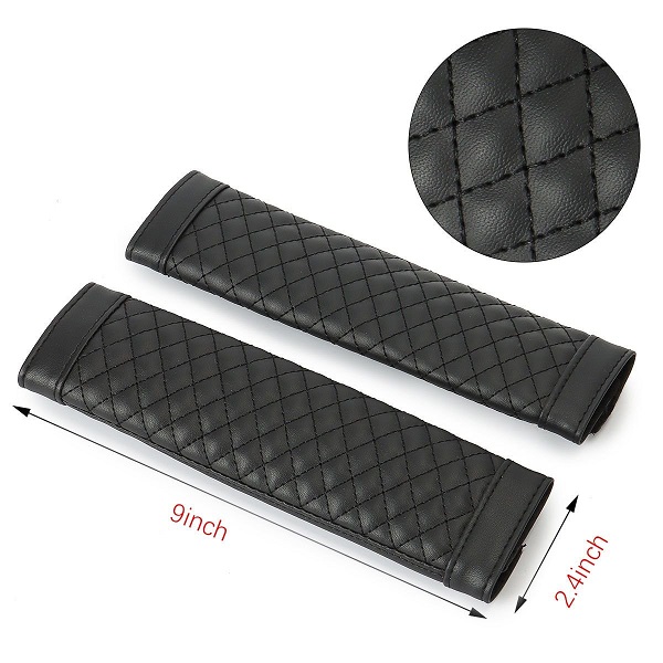 Μαξιλάρια κάλυψης ζωνών ασφαλείας αυτοκινήτου 2τμχ. 23x6cm HW-0316