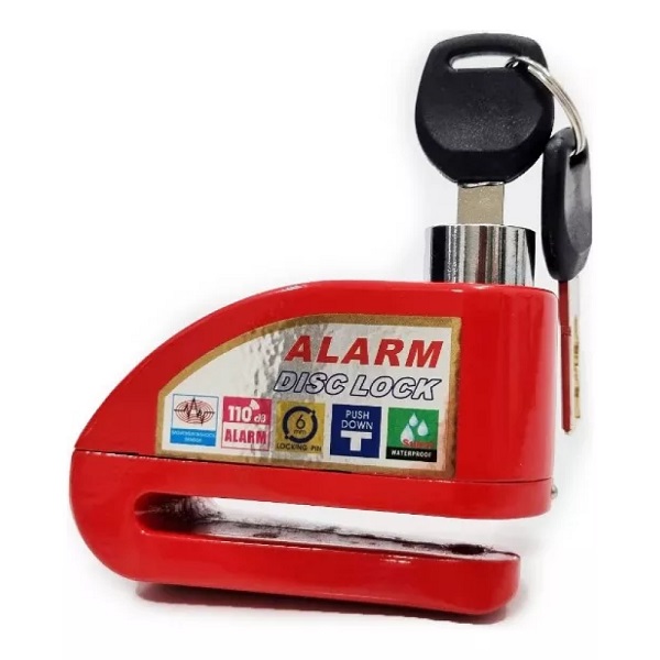 Λουκέτο δισκόφρενου μοτοσυκλέτας με συναγερμό HW-0333 διάφορα χρώματα