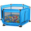 Ball Pit Baby Playpen Dry Ball Pool made of Fabric HW-B005 Blue