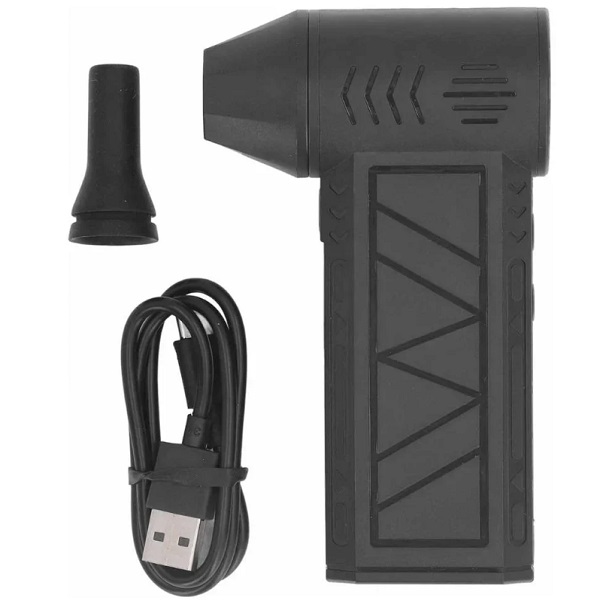 Super jet fan ασύρματος φυσητήρας χειρός και φακός με 4 ρυθμιζόμενος ταχύτητες 130000 RPM HYH-159 Μαύρο