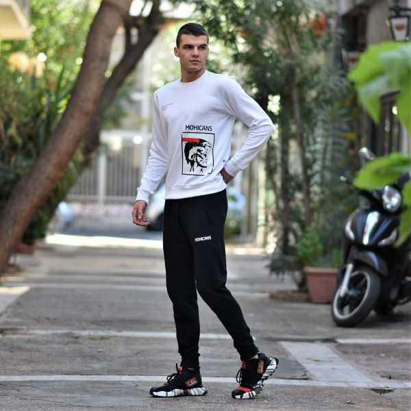 MEN'S BOTTOMS SWEATSHIRT MOHICANS ICON1 BLACK