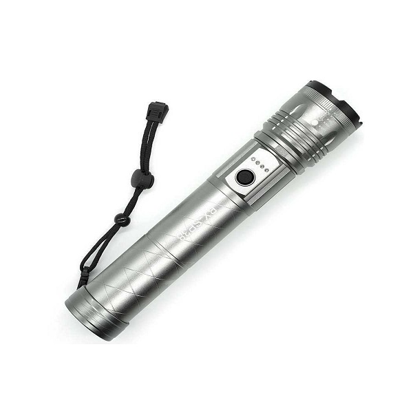 Μεγάλος και ισχυρός επαναφορτιζόμενος φακός LED με μπαταρία με 5 λειτουργίες & αδιάβροχο IP65 BL-BX-SP38