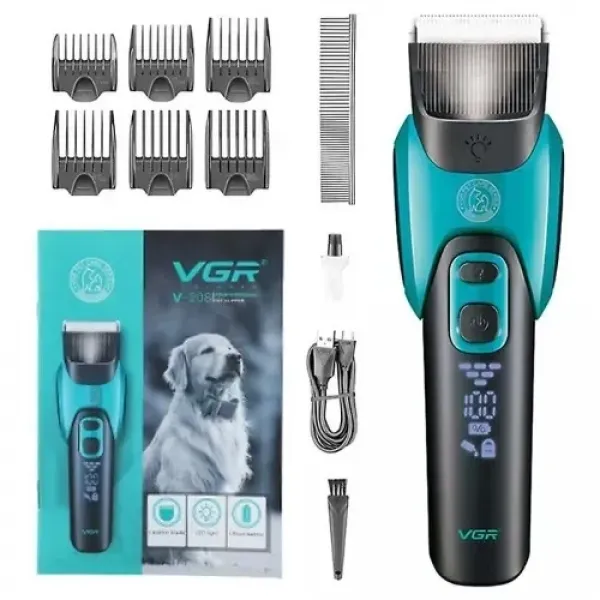 Ηλεκτρική Κουρευτική Μηχανή Professional Pet Barber VGR V-208 Πράσινο