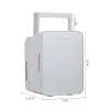 Ηλεκτρικό Φορητό Ψυγείο 12V & 220V Μίνι Αυτοκινήτου Πάγκου διπλής χρήσης 10Lt XW-59 Ασημί