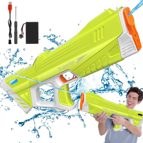 Ηλεκτρικό Νεροπίστολο Αυτόματης Απορρόφησης Υψηλής Τεχνολογίας Μεγάλης Χωρητικότητας για Παιχνίδια Νερού στην Παραλία και σε Εξωτερικούς Χώρους 2302 Πράσινο