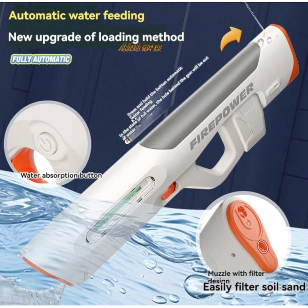 Ηλεκτρικό Νεροπίστολο Αυτόματης Απορρόφησης Υψηλής Τεχνολογίας Μεγάλης Χωρητικότητας για Παιχνίδια Νερού στην Παραλία και σε Εξωτερικούς Χώρους  810 Πράσινο
