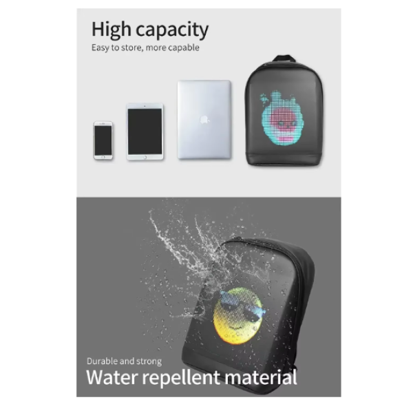 Smart LED σχολικό σακίδιο πλάτης για παιδιά, σακίδιο πλάτης Laptop, Χριστουγεννιάτικο δώρο για παιδιά R11 Ροζ