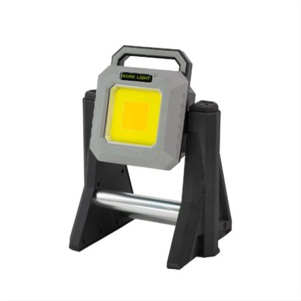 Επαναφορτιζόμενος Αδιάβροχος Τηλεσκοπικός Προβολέας Εργασίας 128LED 750lm - 1500lm - 3000lm σε Θερμό Λευκό 2700K και Ψυχρό Λευκό 6500K Φωτισμό BL-ZSQ-G10 Γκρι - Μαύρο