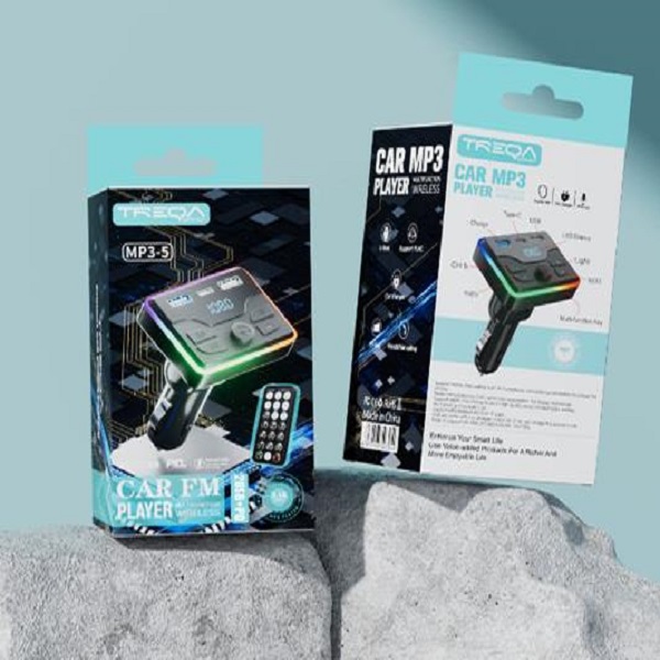 Αναμεταδότης FM Αυτοκινήτου Bluetooth ταχυφορτιστής 22.5W με διπλή θύρα USB και TYPE-C με τηλεχειριστήριο MP3-5