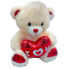 Beige Teddy Bear with Red Heart I Love You 95449 Beige