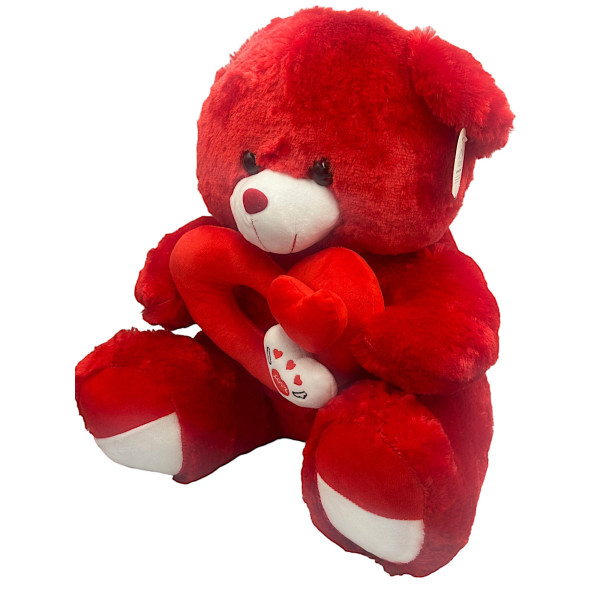 Teddy Bear with Red Heart 60 cm Valentine's Day 82341 Red