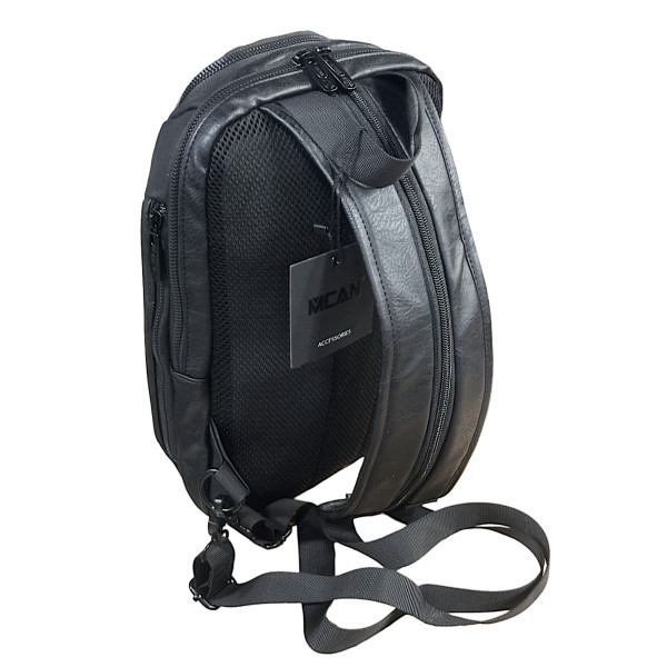 ΤΣΑΝΤΑΚΙ ΩΜΟΥ ΚΑΙ ΠΛΑΤΗΣ ΔΕΡΜΑΤΙΝΗ MOHICANS Z-764 ΜΑΥΡΟ