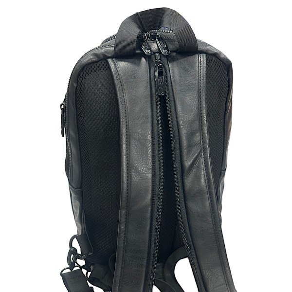 ΤΣΑΝΤΑΚΙ ΩΜΟΥ ΚΑΙ ΠΛΑΤΗΣ ΔΕΡΜΑΤΙΝΗ MOHICANS Z-764 ΜΑΥΡΟ