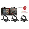 J08 On Ear Gaming Headset με σύνδεση 2x3.5mm / 3.5mm Μπλε