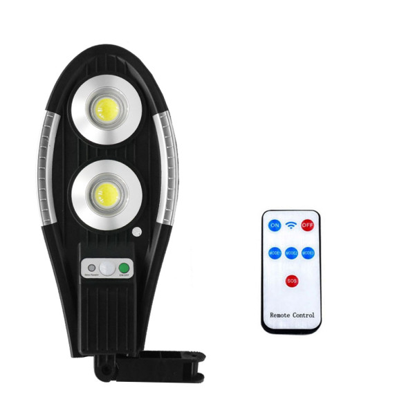 LED Αδιάβροχο Ηλιακό Επιτοίχιο Φωτιστικό με Ανιχνευτή Κίνησης Jortan JT-XBJ-10W Μαύρο