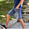 MEN'S BERMUDA JEANS MOHICANS JP046 BLUE