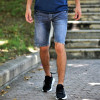 MEN'S BERMUDA JEANS MOHICANS JP046 BLUE