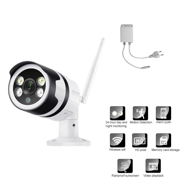 IP Κάμερα Παρακολούθησης Wi-Fi 1080p Αδιάβροχη με Φακό 3.6mm Jortan JT-82216