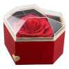 Καρδιά Τεχνητό Κόκκινο Τριαντάφυλλο με Κουτί Δώρο Αγ Βαλεντίνου 85180 Κόκκινο