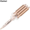 HAIR SCISSORS FOR WAVY HAIR KEMEI KM-1010 PINK-GOLD