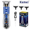 Professional Rechargeable Hair Clipper KM-1613 Blue