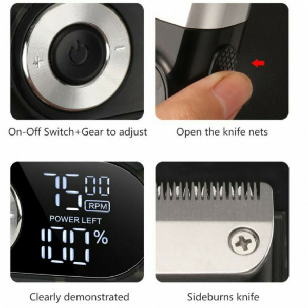 Shaver Rechargeable Kemei KM-2026 Black