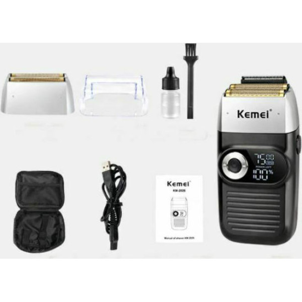 Shaver Rechargeable Kemei KM-2026 Black