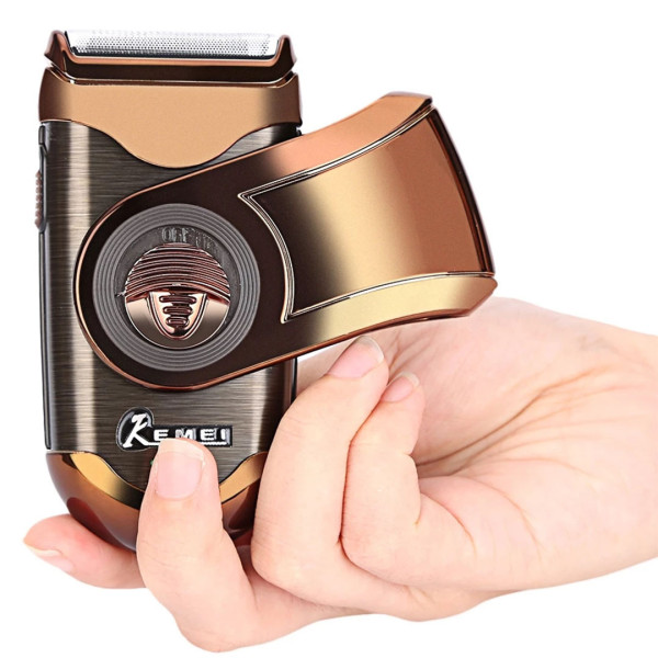 Kemei KM-Q788 Rechargeable / Corded Facial Shaver Bronze