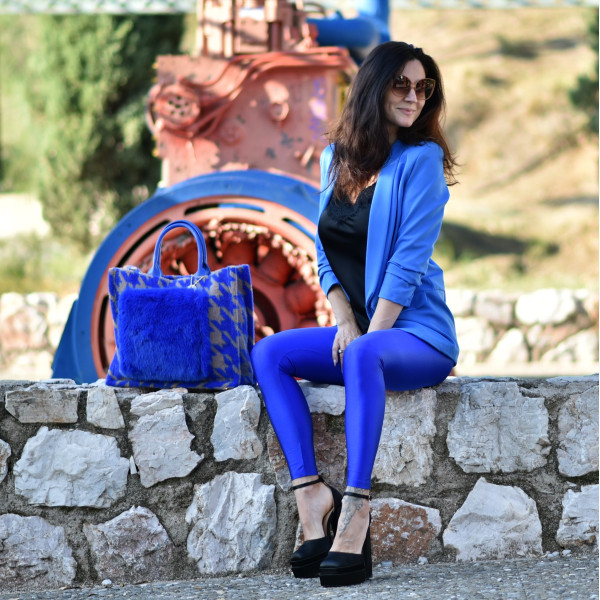 LEGGINGS  MOHICANS Υ9189 BLUE