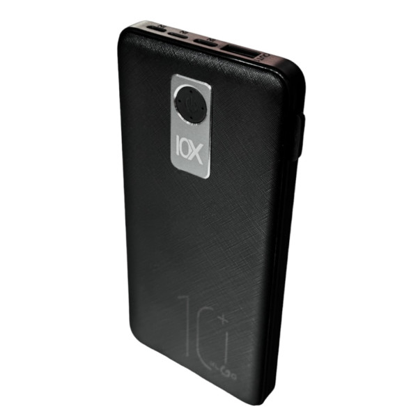 KLGO POWER BANK 10000mAh ME ΘΥΡΑ USB-A KP-90 ΜΑΥΡΟ