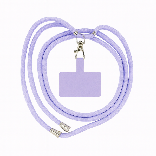 Κρεμαστό / Λουράκι Κινητού – Λιλά Νάιλον με Μεταλλικό Κλιπ LANYARD-1 Λιλά