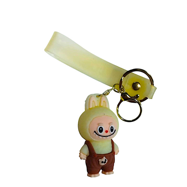 Κρεμαστό Μπρελόκ Labubu Από Pvc 4455-36 Καφέ Κίτρινο