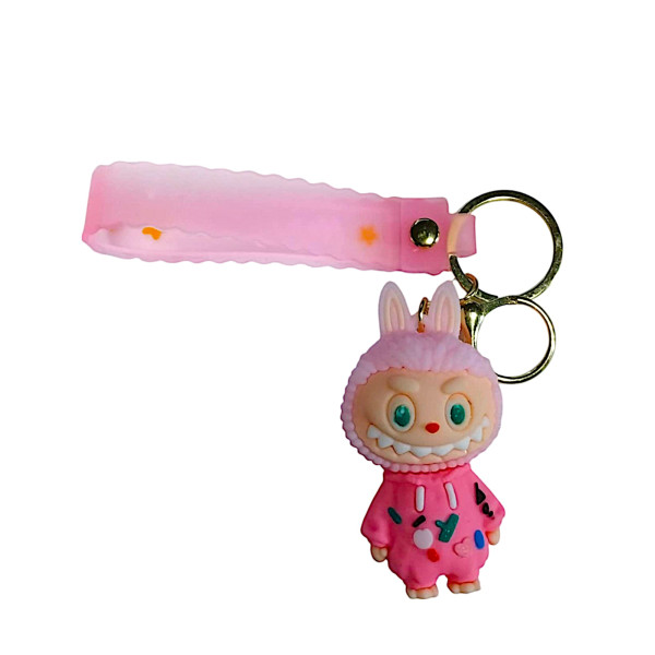 Κρεμαστό Μπρελόκ Labubu Από Pvc 4455-38 Ροζ