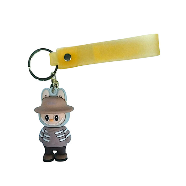 Κρεμαστό Μπρελόκ Labubu Από Pvc 6688-21 Καφέ