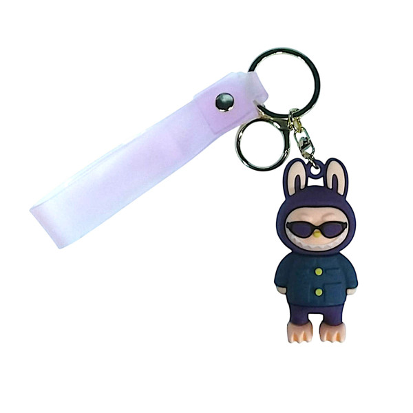 Κρεμαστό Μπρελόκ Labubu Από Pvc 6688-23 Μωβ