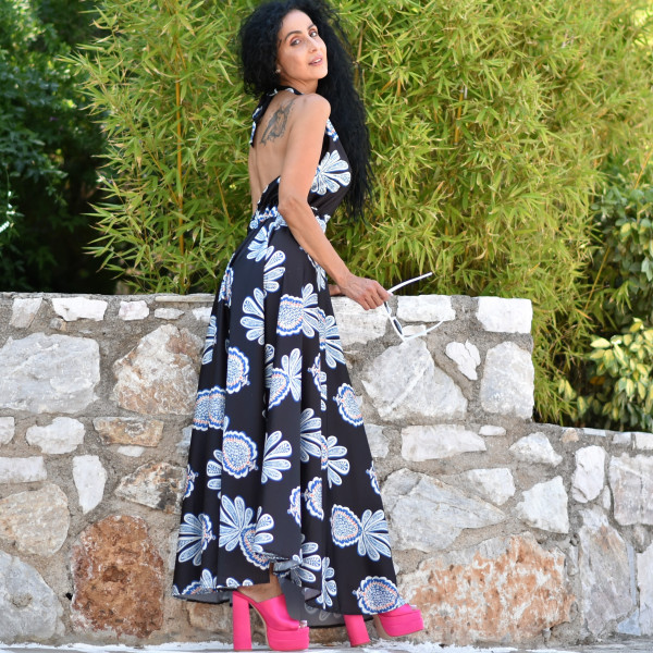 DRESS LONG MOHICANS L6251.BLACK