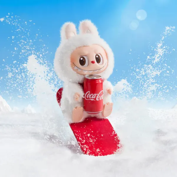 Labubu Monsters Coca-Cola Λούτρινο Πλαστικό Πρόσωπο Have A Seat Vinyl Plush Blind Box 1440-47290