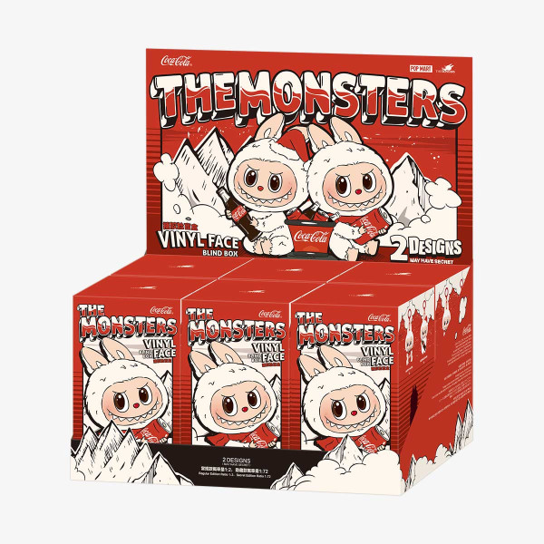 Labubu Monsters Coca-Cola Λούτρινο Πλαστικό Πρόσωπο Have A Seat Vinyl Plush Blind Box 1440-47290