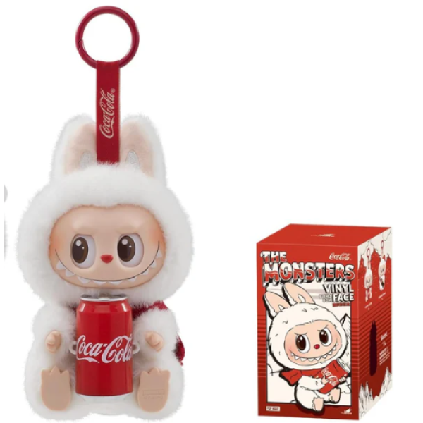 Labubu Monsters Coca-Cola Λούτρινο Πλαστικό Πρόσωπο Have A Seat Vinyl Plush Blind Box 1440-47290