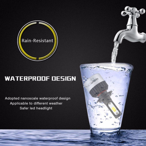 Led Λάμπες Αυτοκινήτου - Μηχανής H4 12V-24V 72W 6500K 10000LM A315-S2-H4 NIGHTEYE 2 τμχ