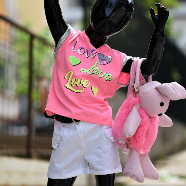 ΠΑΙΔΙΚΟ ΜΠΛΟΥΖΑΚΙ ΓΙΑ ΚΟΡΙΤΣΙ MOHICANS LF-1618 ΡΟΖ