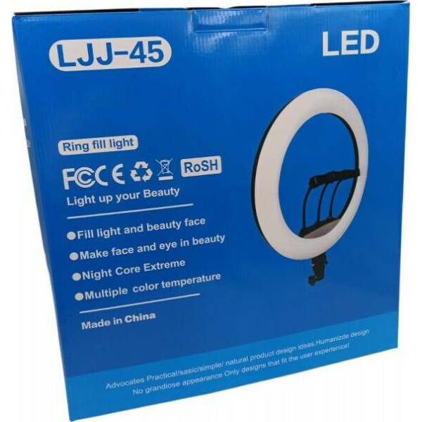 Ring Fill Light 18'' 45cm με βάση για κινητό χωρίς τρίποδο LJJ-45