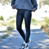 LEGGINGS HIGH WAIST LEATHER MOHICANS LM1060-71 BLACK