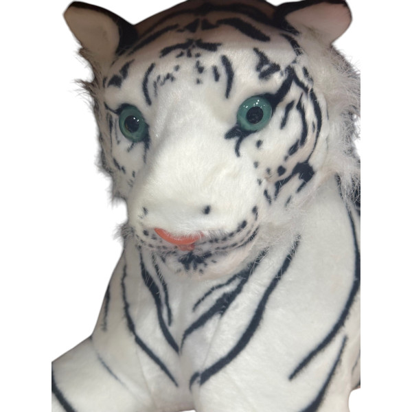 Λούτρινη  Χνουδοτή Ξαπλωτή Τίγρης Mohicans 85cm 1440-3047 Λευκό