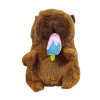 Plush Capybara Strawberry 25cm Mohicans 1440-304-1 Brown