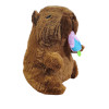 Plush Capybara Strawberry 25cm Mohicans 1440-304-1 Brown