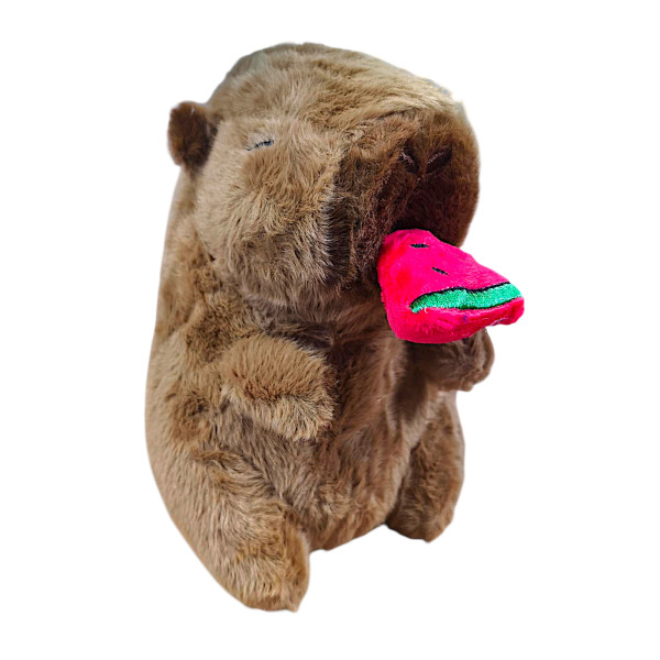 Plush Capybara Watermelon 25cm Mohicans 1440-304-2 Brown