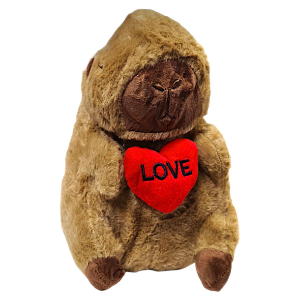 Plush Capybara Carrot 25cm Mohicans 1440-303 Brown