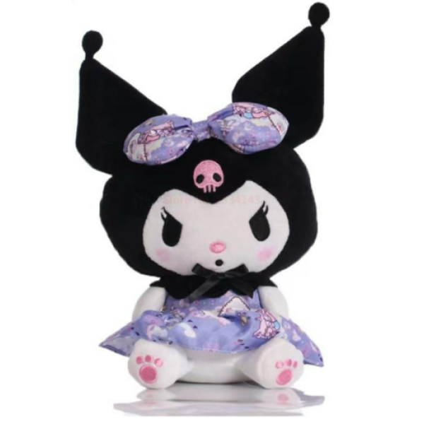 Λούτρινο Sanrio Kuromi Hello Kitty 25cm 1440-0961-10 Μωβ