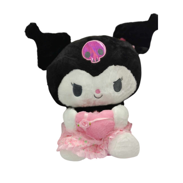 Λούτρινο Sanrio Kuromi Hello Kitty 50cm 1440-246 Μαύρο
